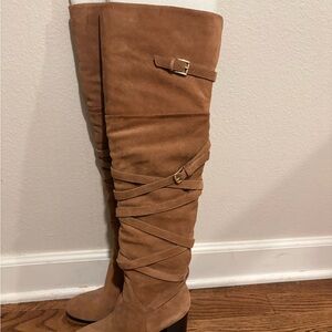 Sam Edelman Tan Over the Knee Boots
